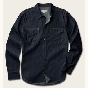 Tecovas Dark Denim Casual Button Down Shirt